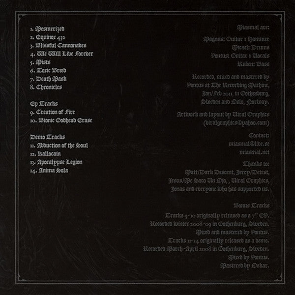 Miasmal - Miasmal CD