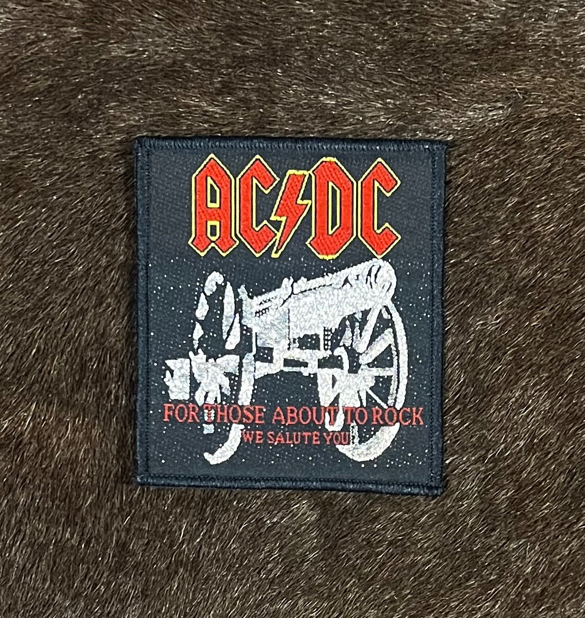 AC DC - For Those About to Rock Glitter Patch – Mercian Storm Mailorder