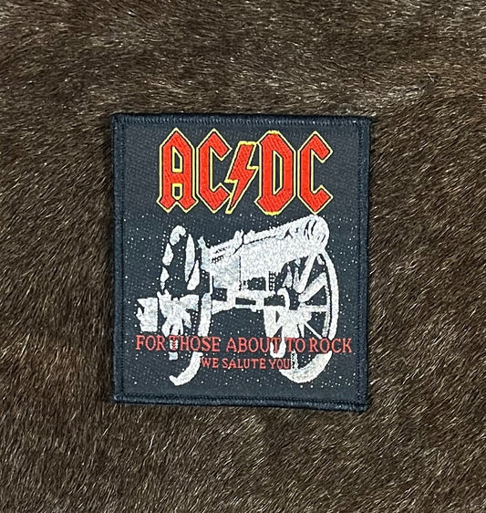 AC DC - For Those About to Rock Glitter Patch