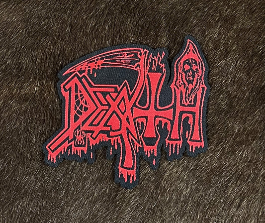 Death - Cut Out Logo Patch