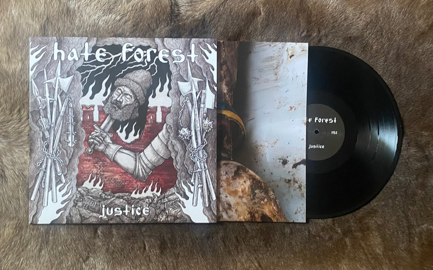 Hate Forest - Justice Coloured & Black Vinyl EP