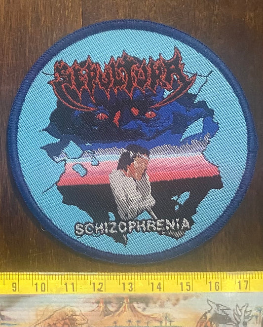 Sepultura - Schizophrenia Blue Background Patch