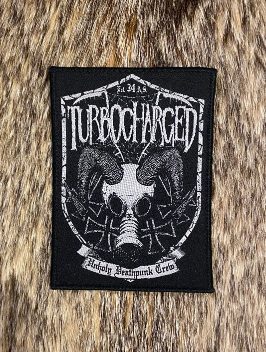 Turbocharged - Unholy DeathPunk Crew Black Border Patch