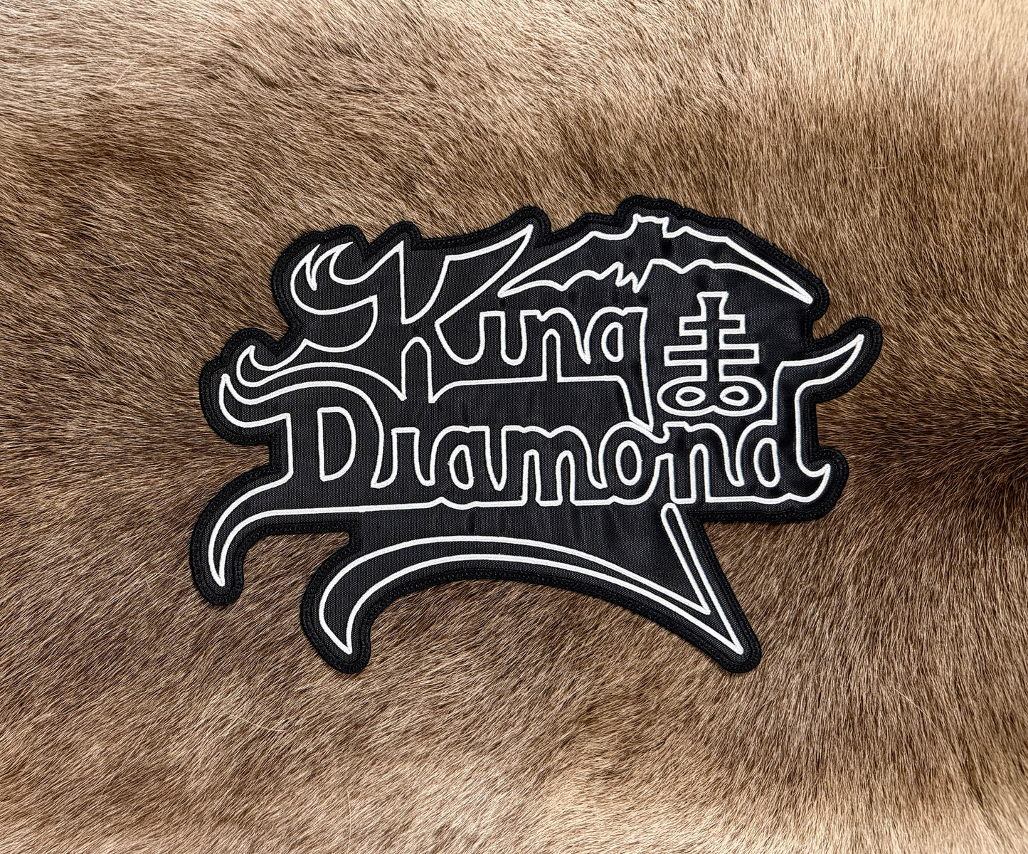 King Diamond - White Outline Logo Large Patch