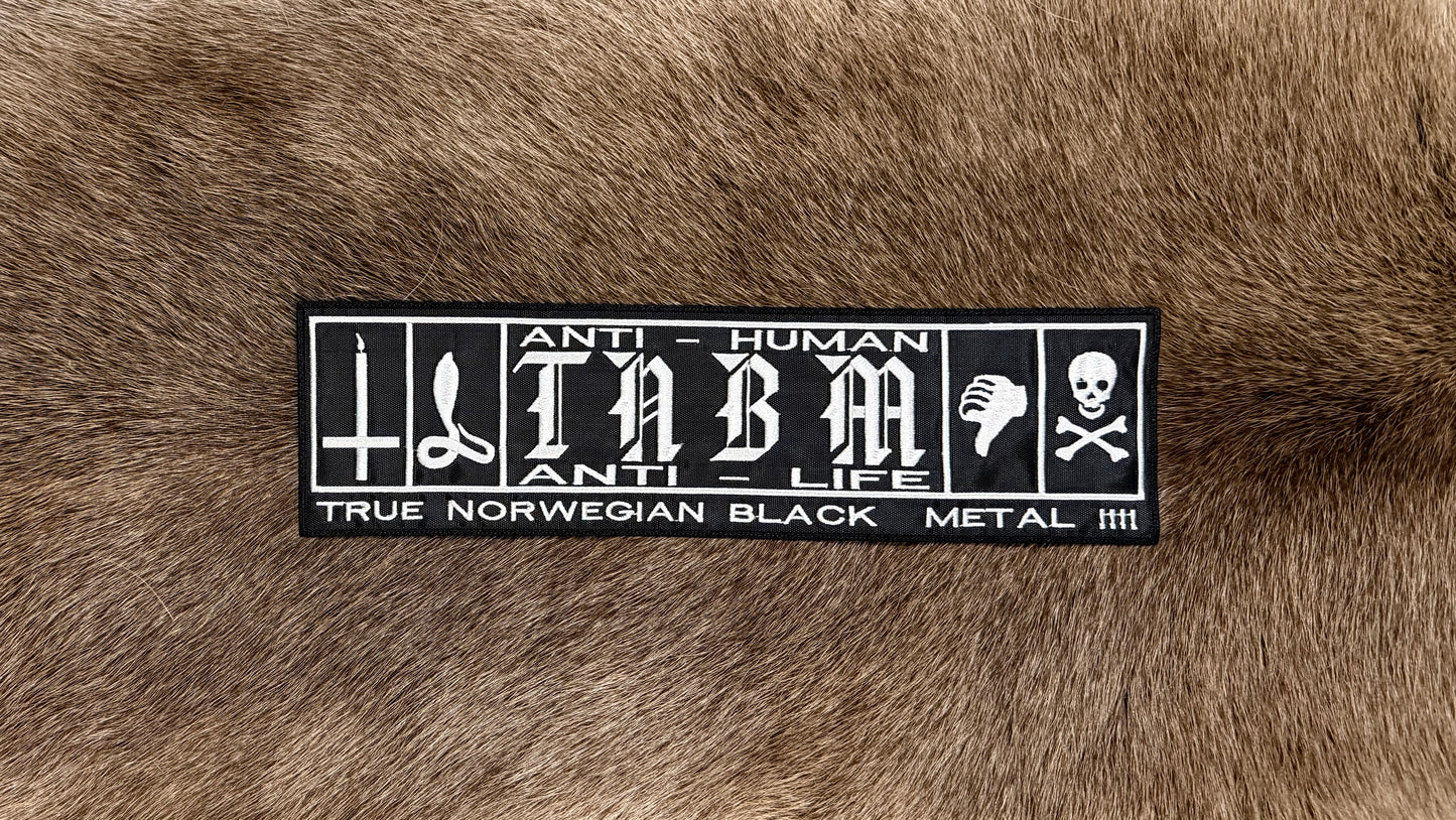 True Norwegian Black Metal Logo Large Patch