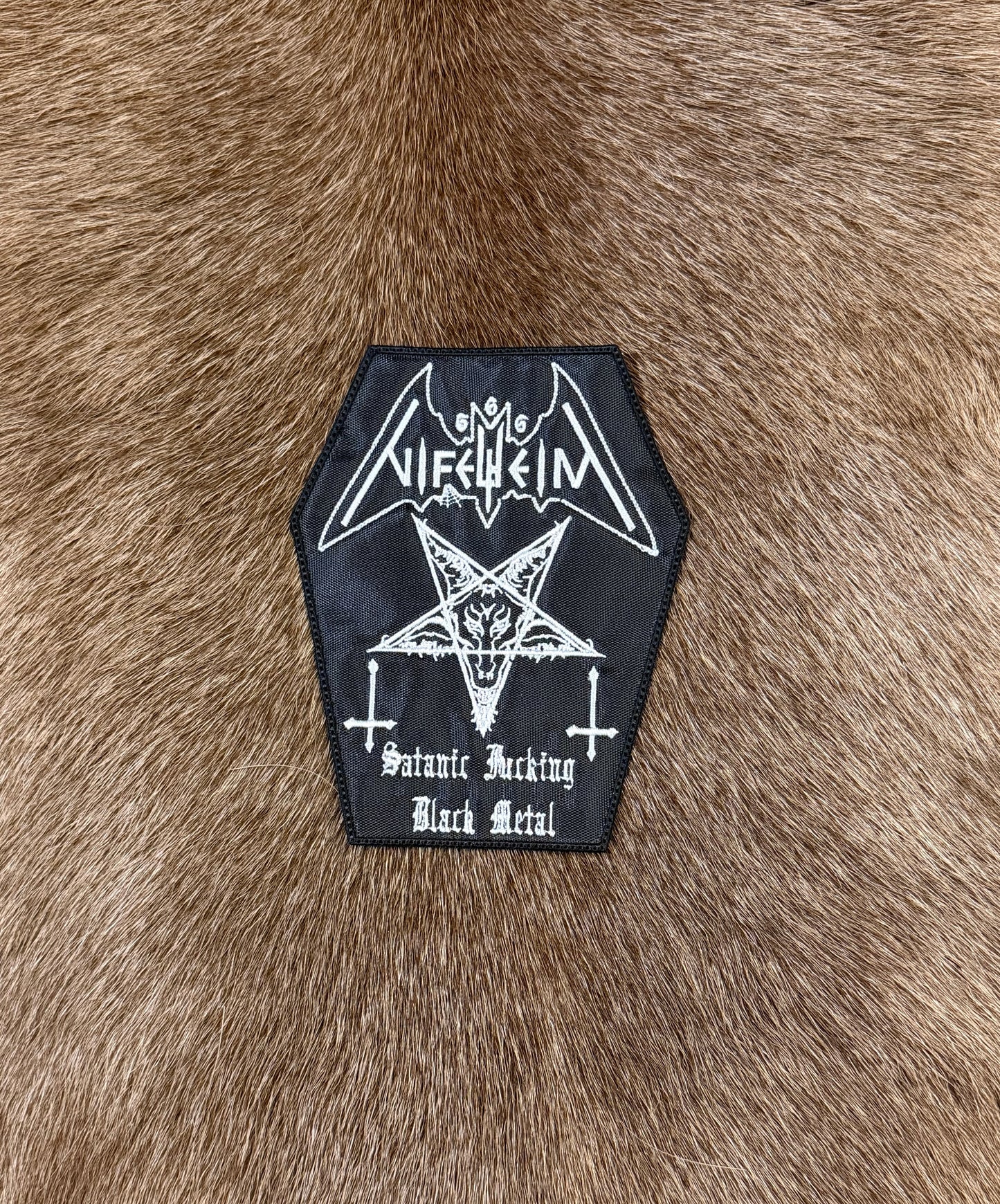 Nifelheim - Satanic Fukking Black Metal Coffin Patch