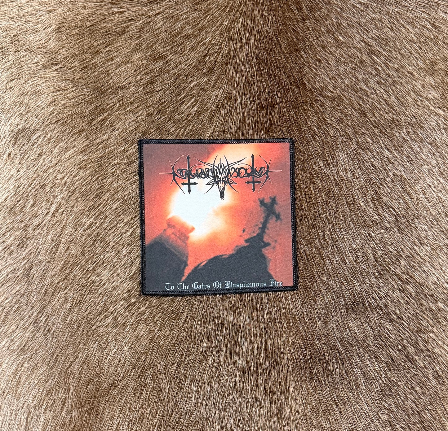 Nokturnal Mortum - To The Gates Of Blasphemous Fire Burning Church Patch