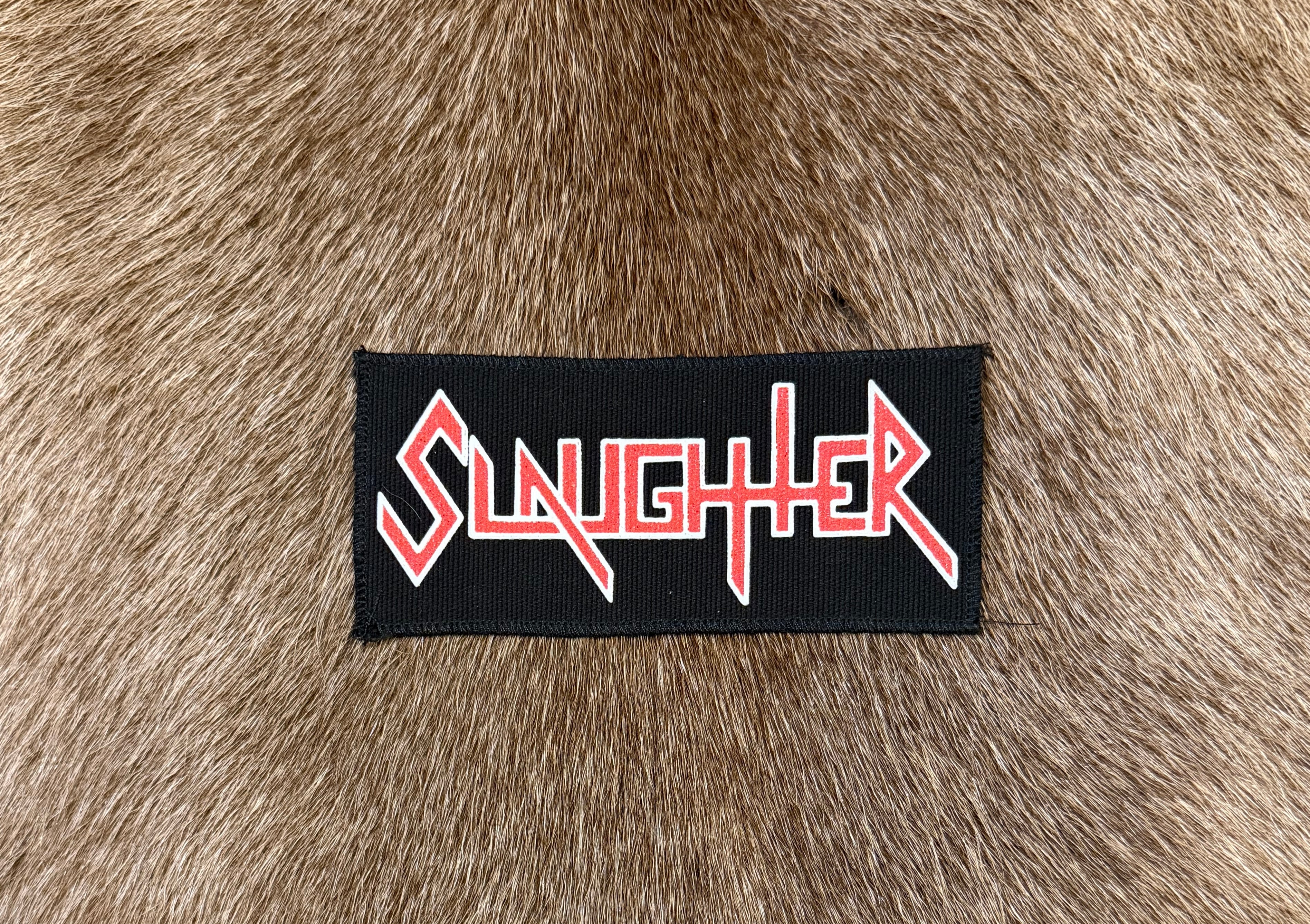 Slaughter - Logo Patch – Mercian Storm Mailorder
