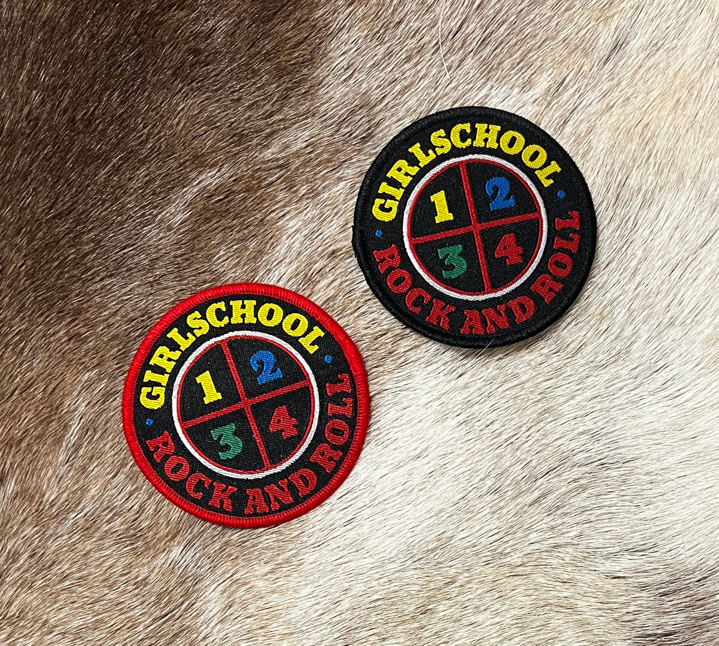 Girlschool - Rock And Roll Circular Patch
