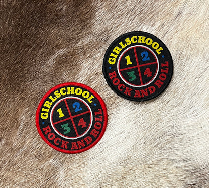 Girlschool - Rock And Roll Circular Patch