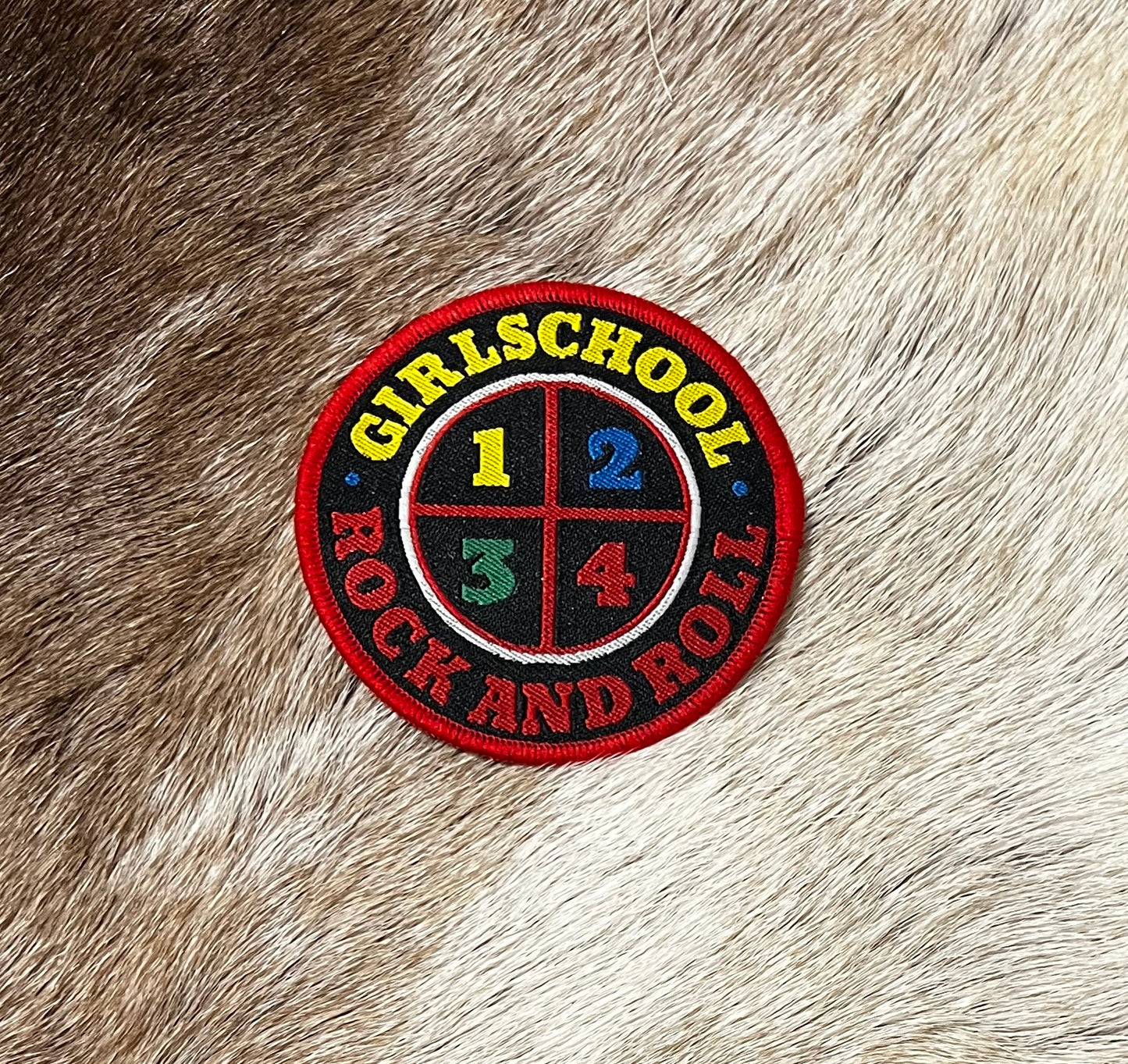 Girlschool - Rock And Roll Circular Patch