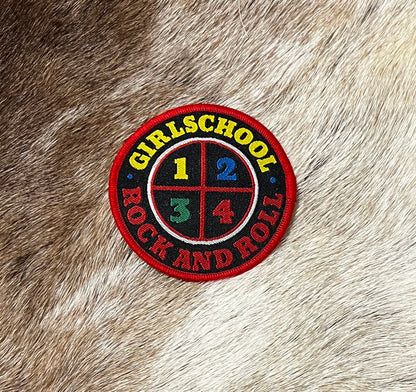 Girlschool - Rock And Roll Circular Patch