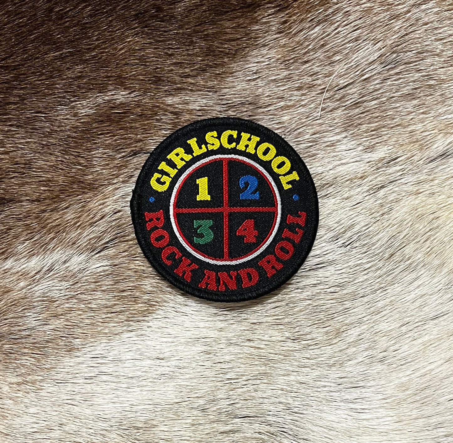 Girlschool - Rock And Roll Circular Patch