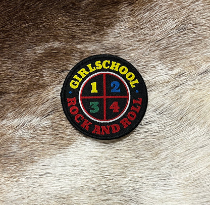 Girlschool - Rock And Roll Circular Patch
