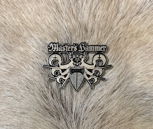 Masters Hammer Logo Metal Pin
