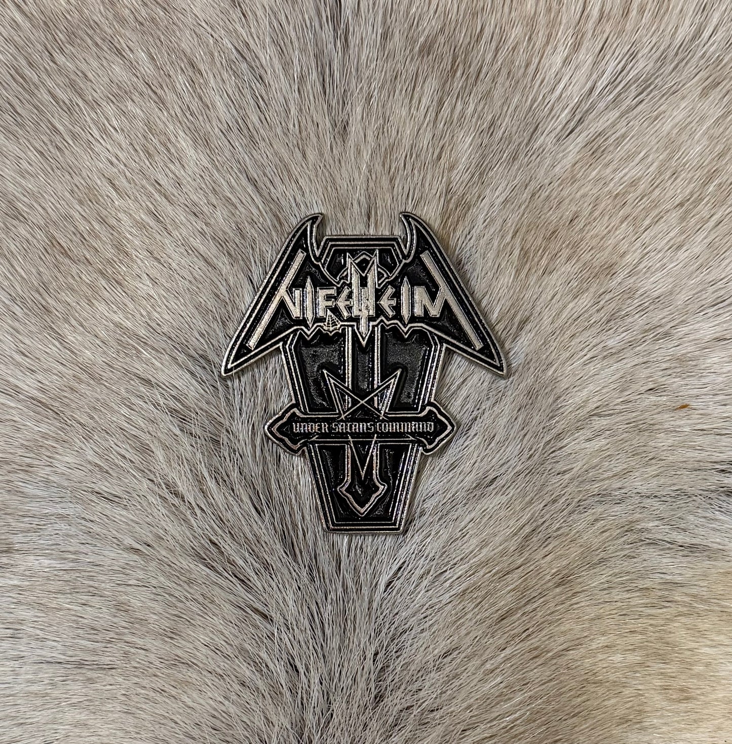 Nifelheim - Under Satans Command Metal Pin