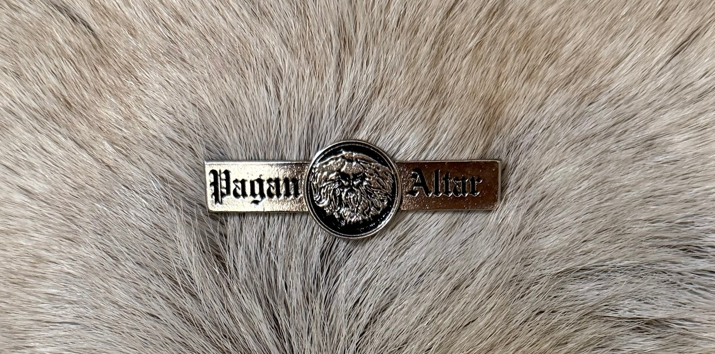 Pagan Altar Logo Metal Pin