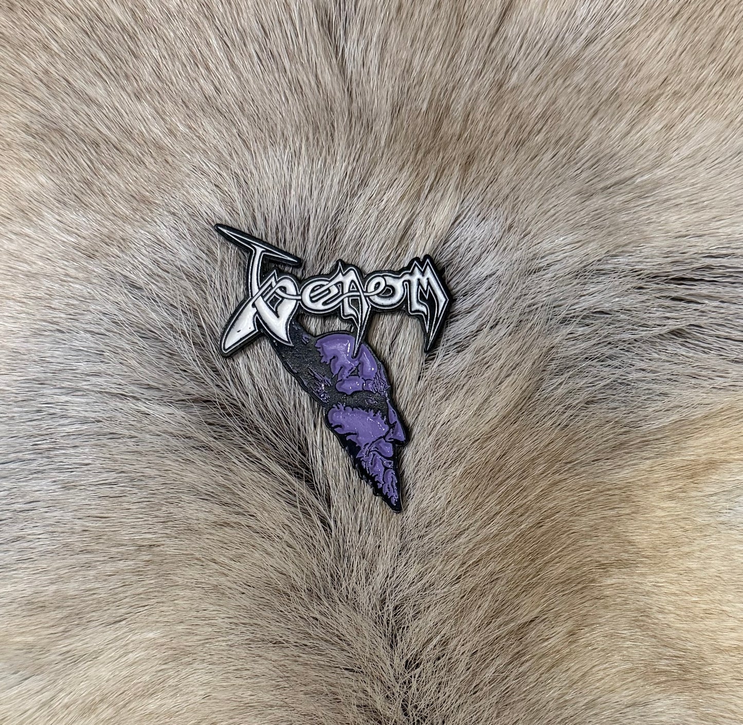 Venom - Skeletons In The Closet Metal Pin