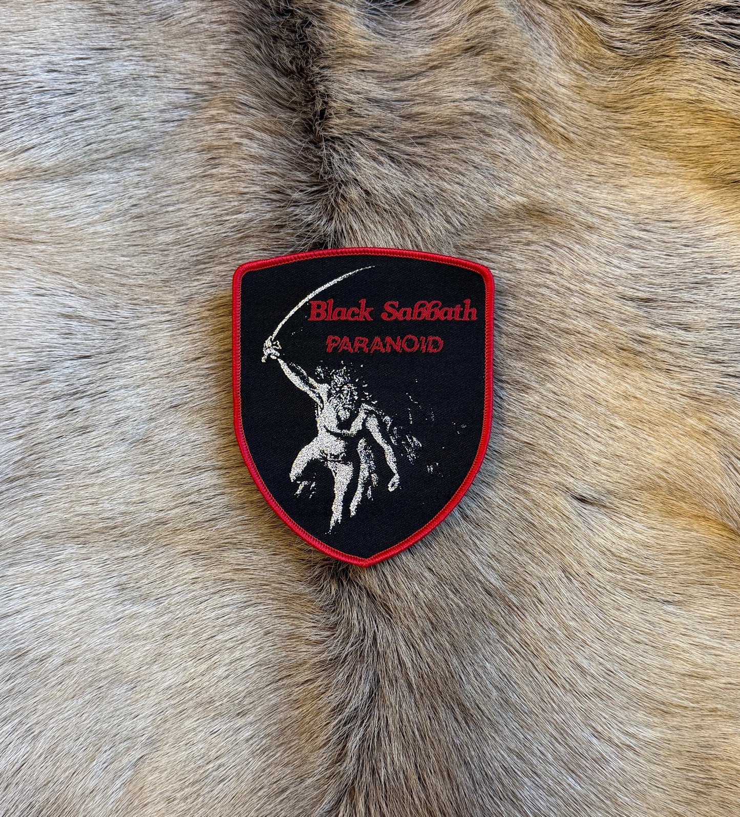 Black Sabbath - Paranoid Shield Patch