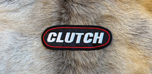Clutch - Round Black Logo Patch