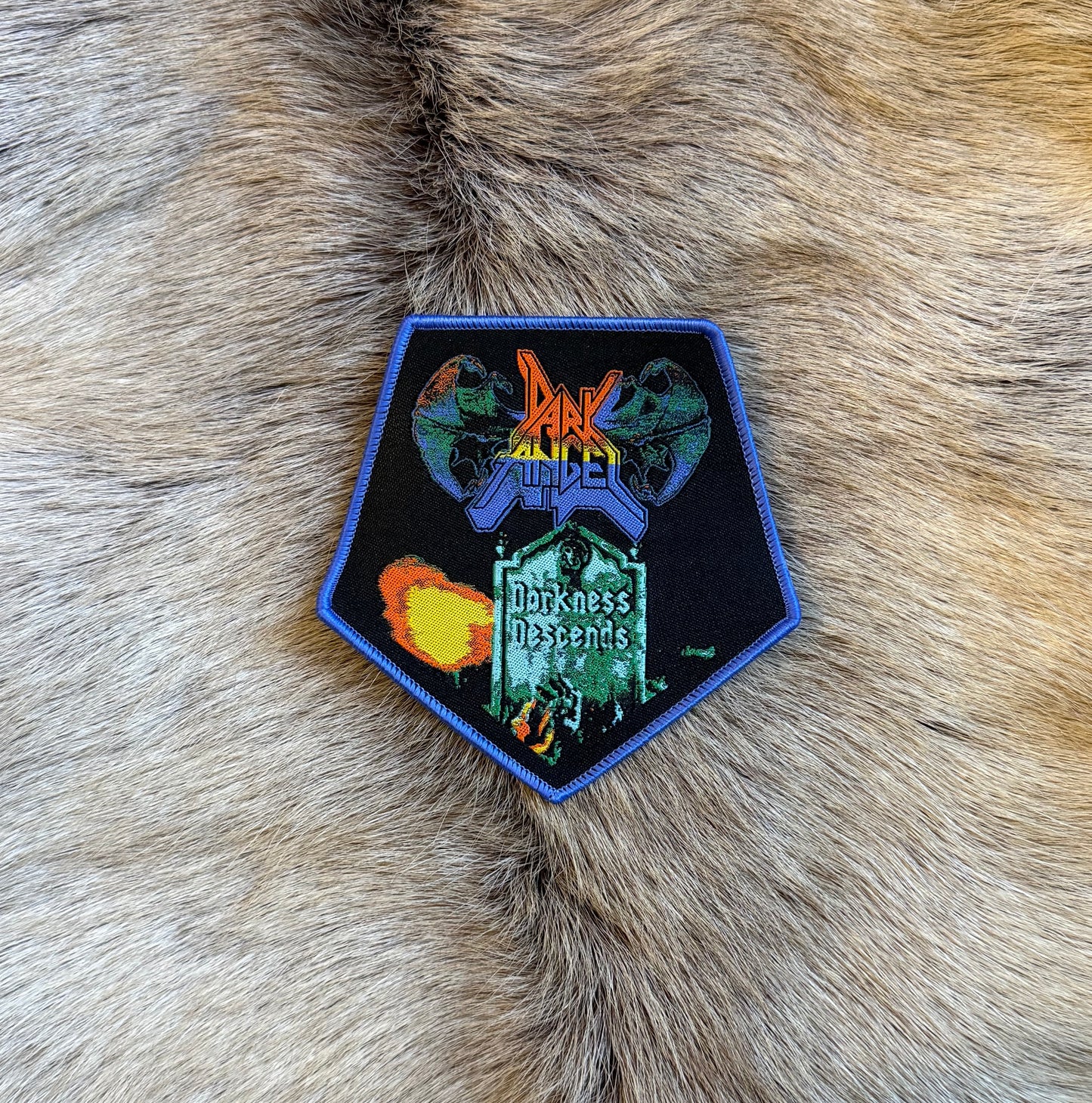 Dark Angel - Darkness Descends Pentagon Patch