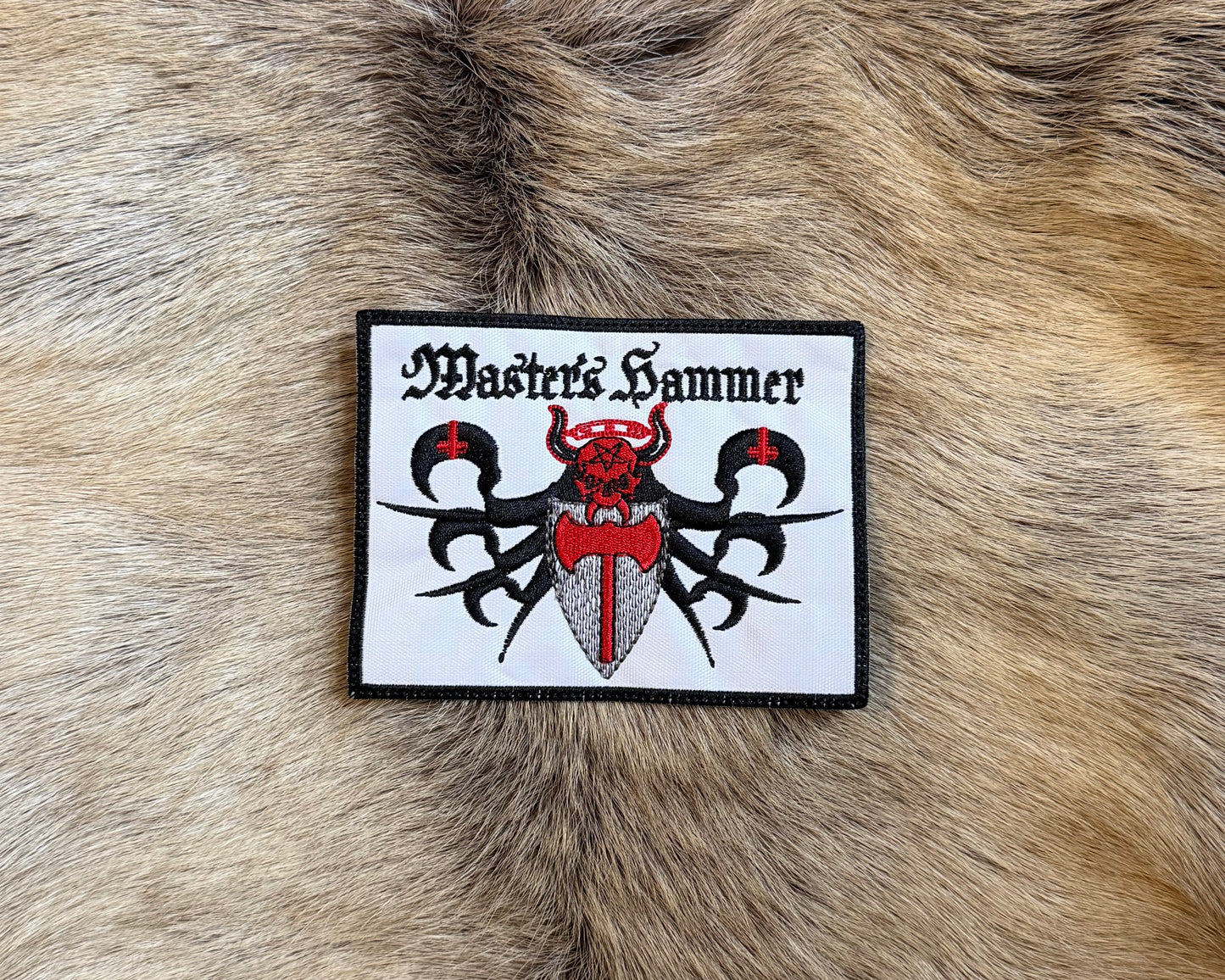 Masters Hammer - Black and White Logo Patch