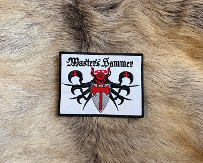 Masters Hammer - Black and White Logo Patch