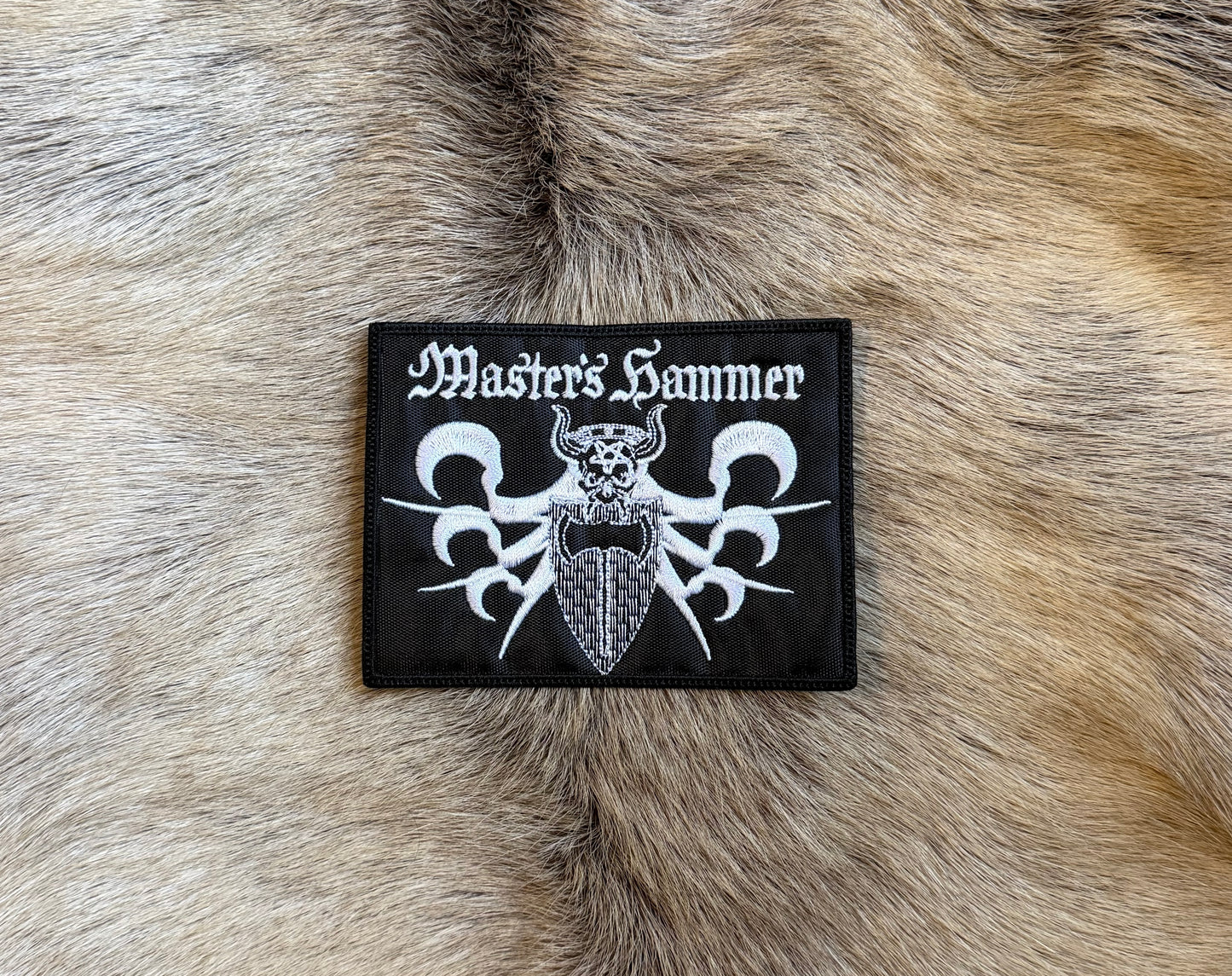 Masters Hammer - Black and White Logo Patch