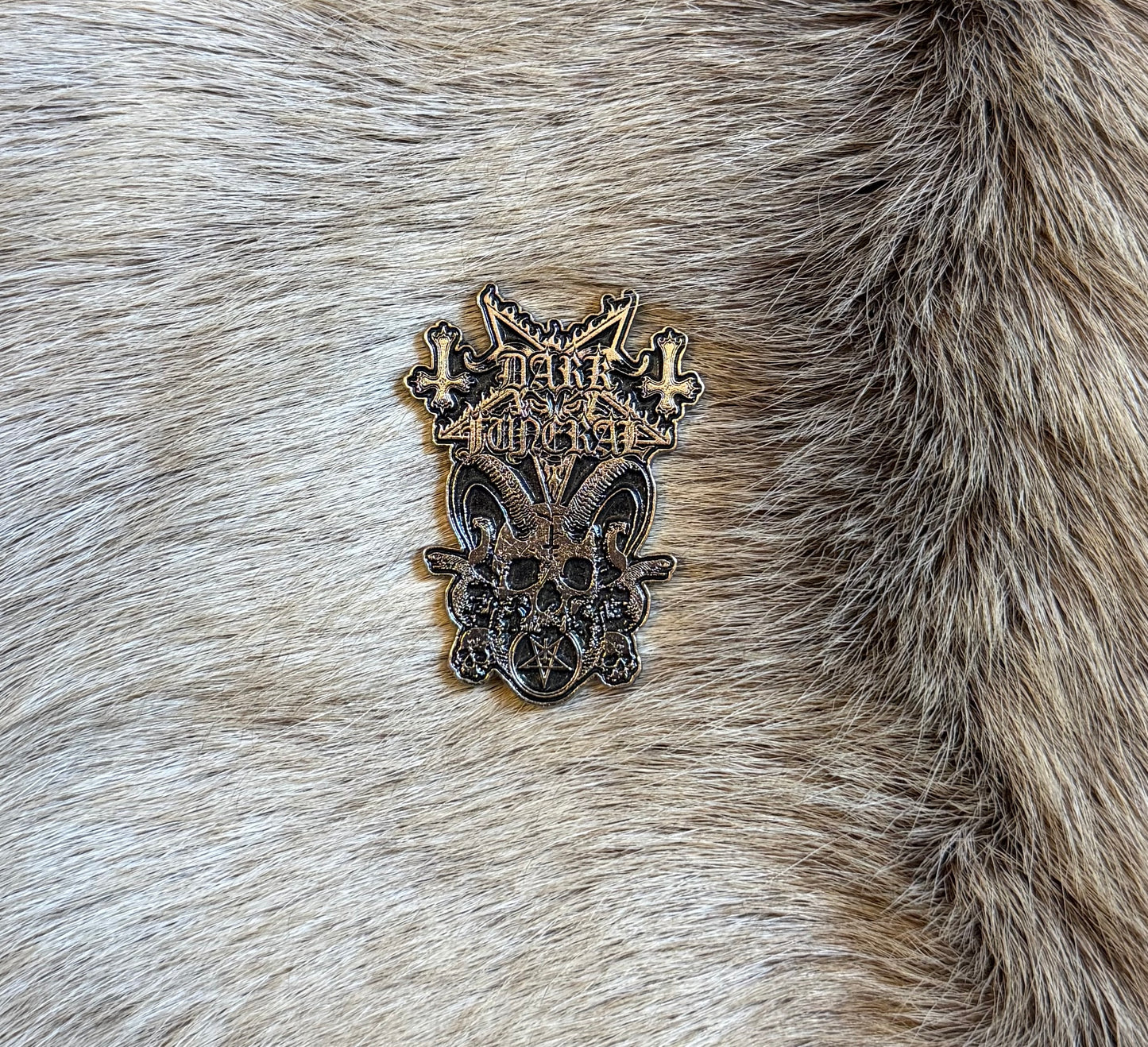 Dark Funeral - Demon Skull & Logo Metal Pin