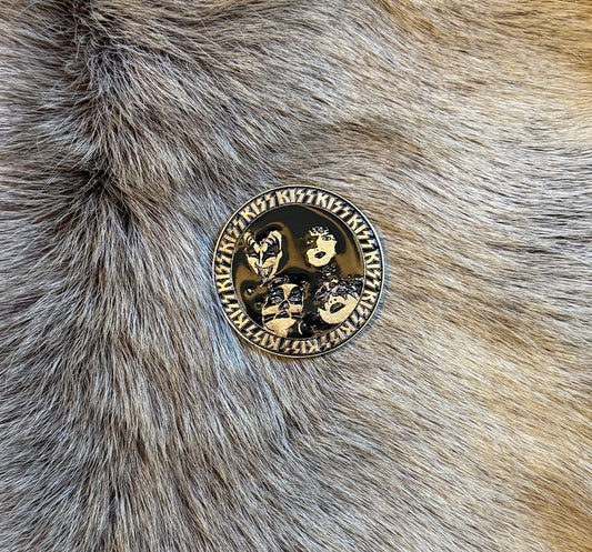 Kiss - Band Members Circular Metal Pin