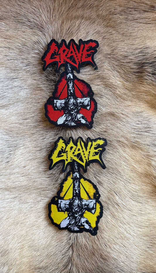 Grave - Cut Out Iron On Patch