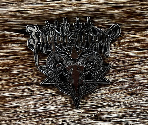 Inquisition - Goat skull Pentagram Pin