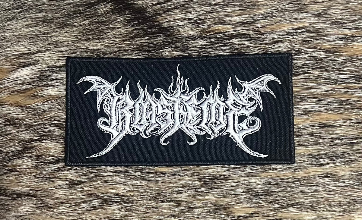 Blaspheme Logo Patch – Mercian Storm Mailorder