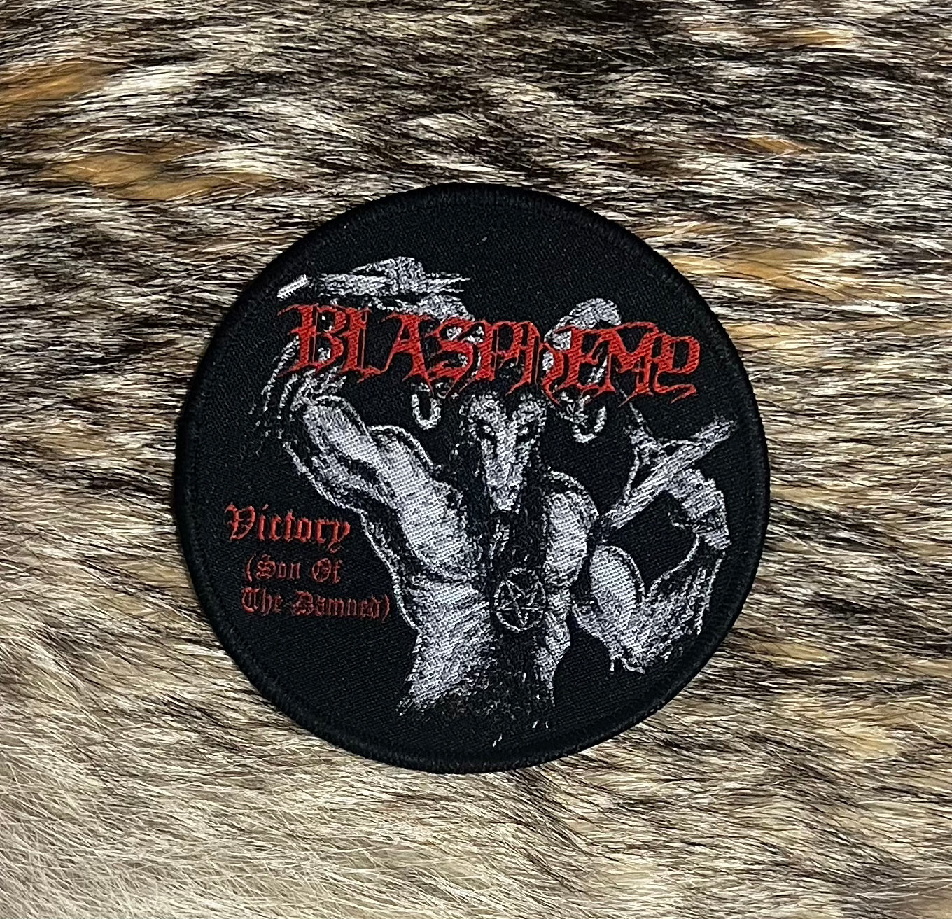 Blasphemy -  Victory Son Of The Damned Circular Patch