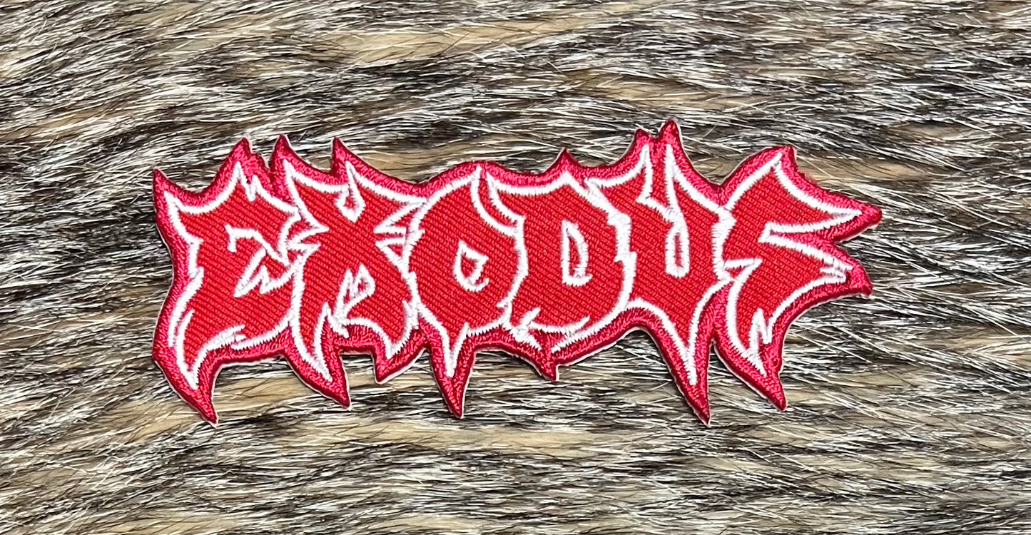 Exodus - Red Cut Out Logo Patch
