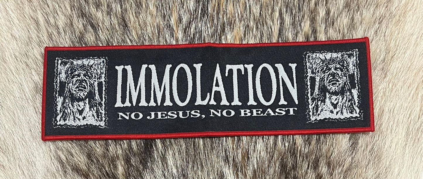 Immolation - No Jesus No Beast Strip Patch