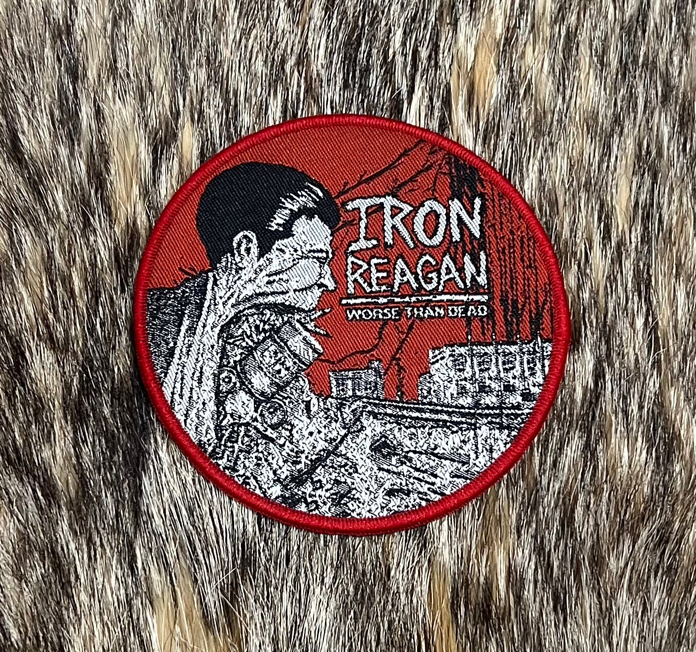 Iron Reagan - Worse Than Dead Circular Patch