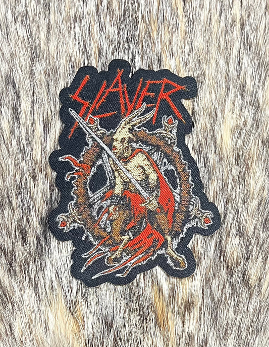 Slayer - Goat & Pentagram Cut Out Patch