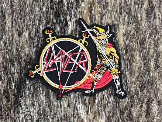 Slayer - Pentagram & Goat Patch