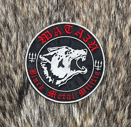 Watain - Black Metal Militia Wolf Circular Patch