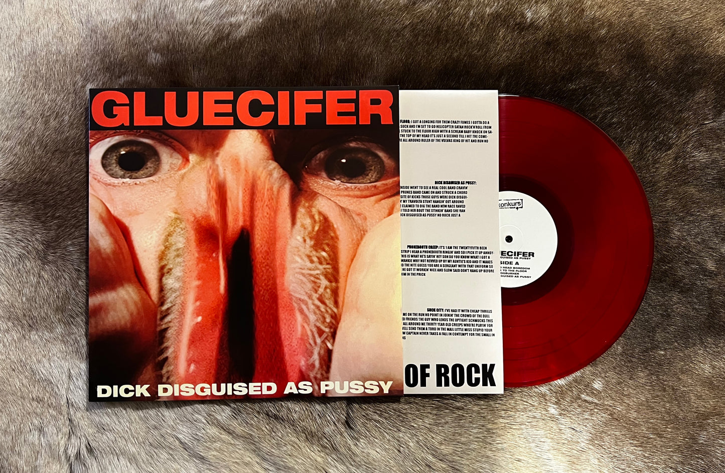 Gluecifer - Dick Disguised As Pussy 12" Red Clear Vinyl