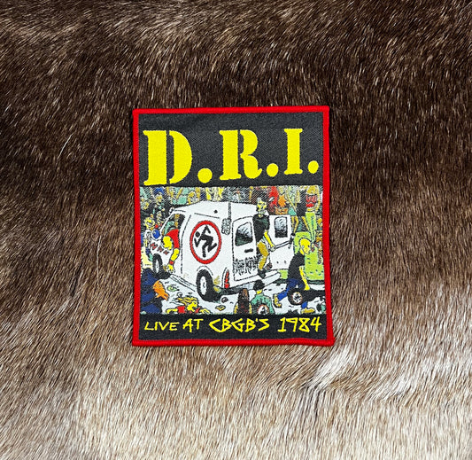 D.R.I - Live At CBGB's 1984 Patch