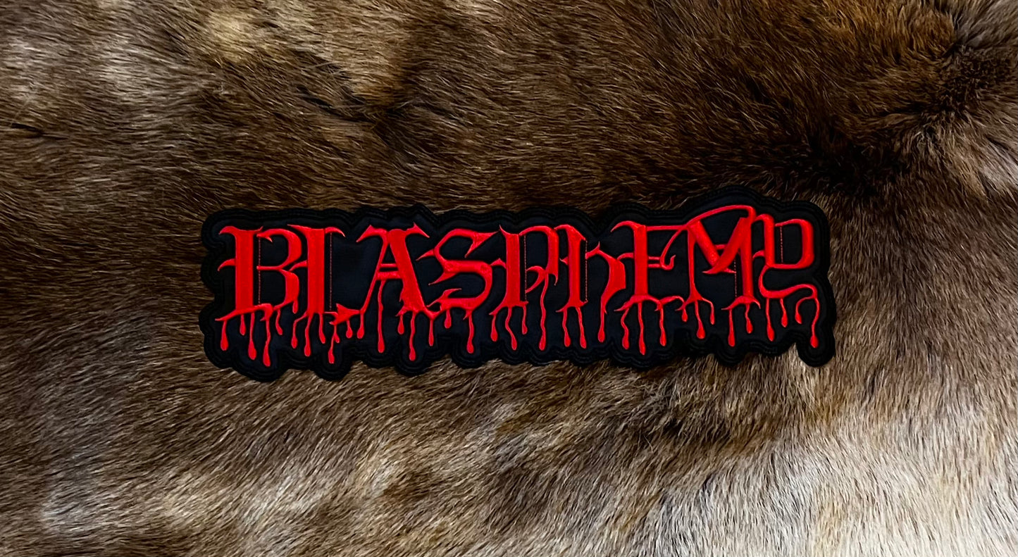 Blasphemy - Red Logo Cut Out