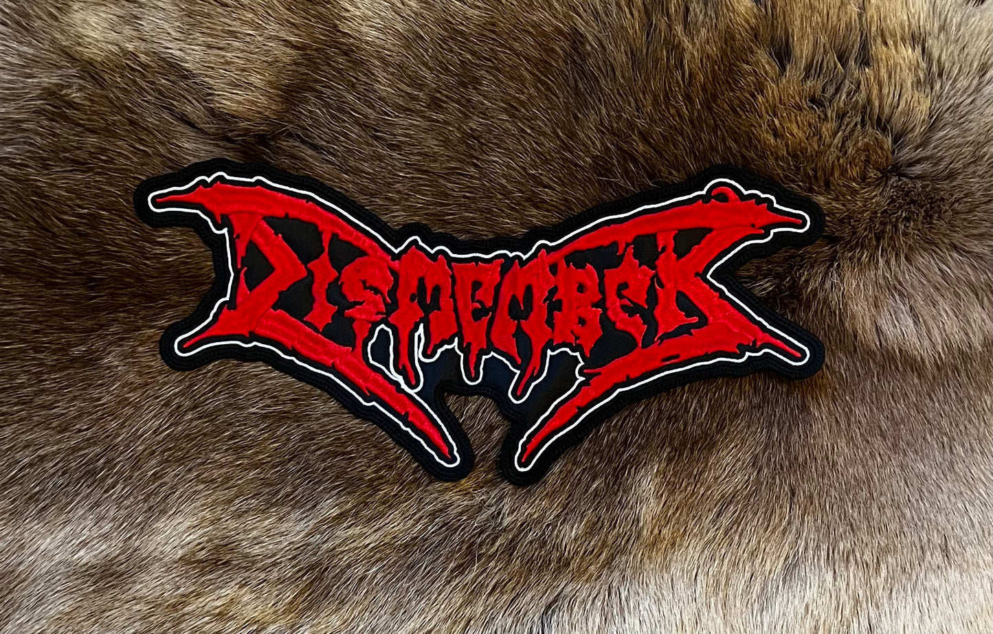 Dismember - Red Logo Cut Out