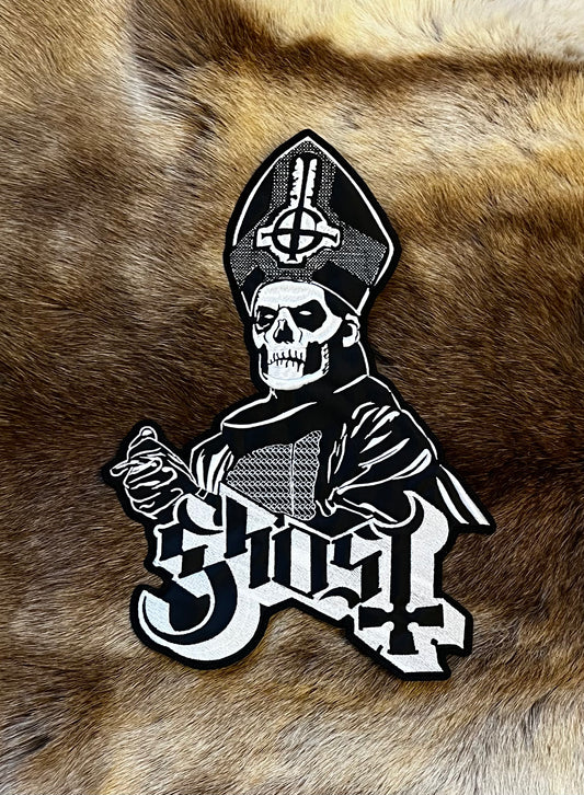 Ghost - Large Logo With Papa Head