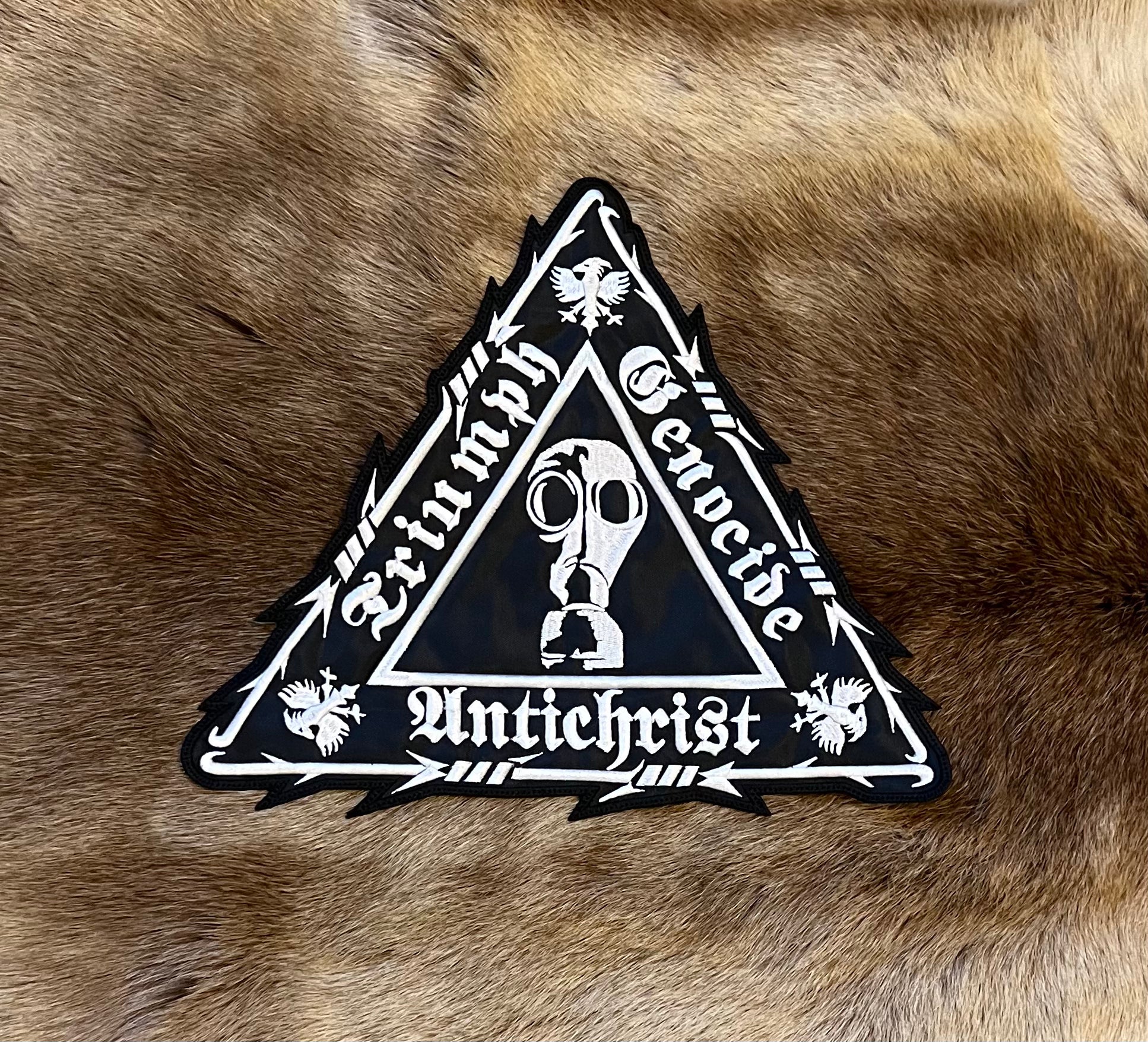 Genocide Patch Revenge - Triumph. Genocide.Antichrist. Large Logo Patch – Mercian ...