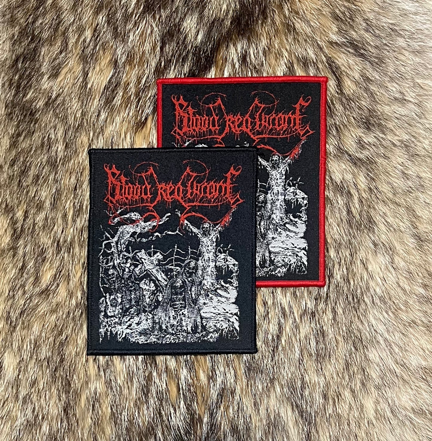 Blood Red Throne - Drawn Black Border Patch