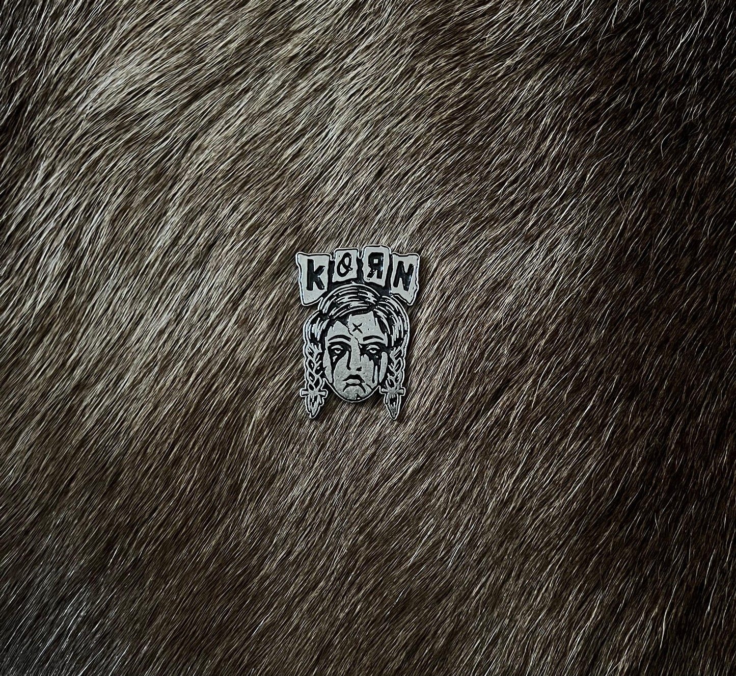 Korn - Sad Face Metal Pin