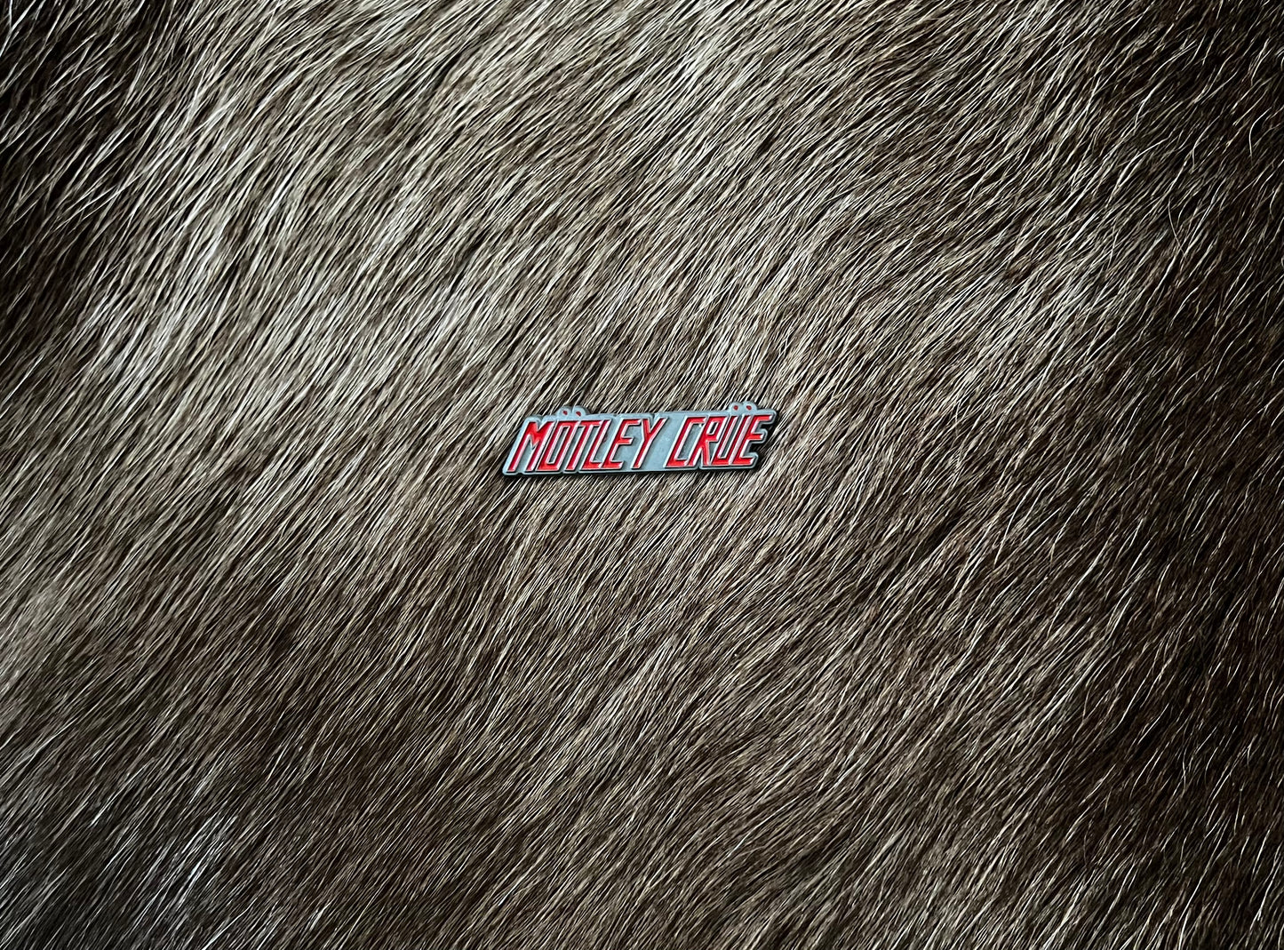 Motley Crue - Red Logo Metal Pin