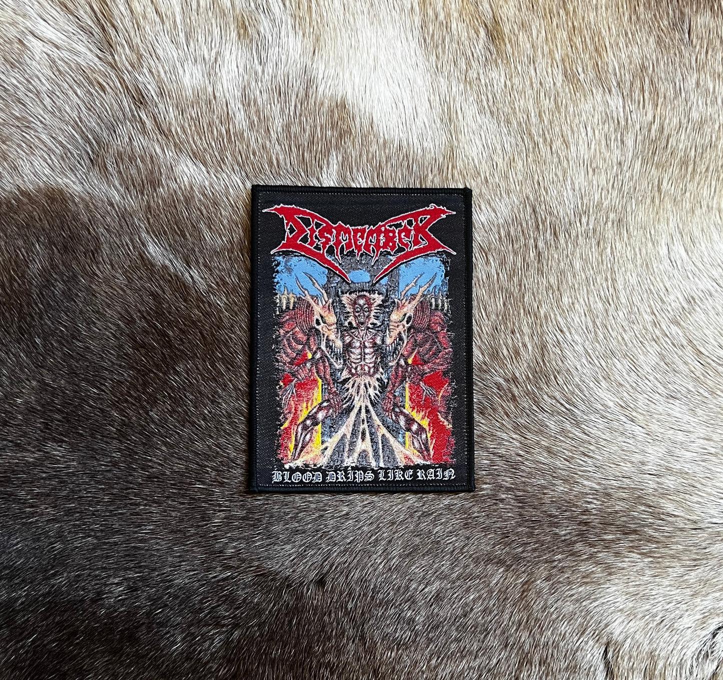Dismember - Blood Drips Like Rain Patch